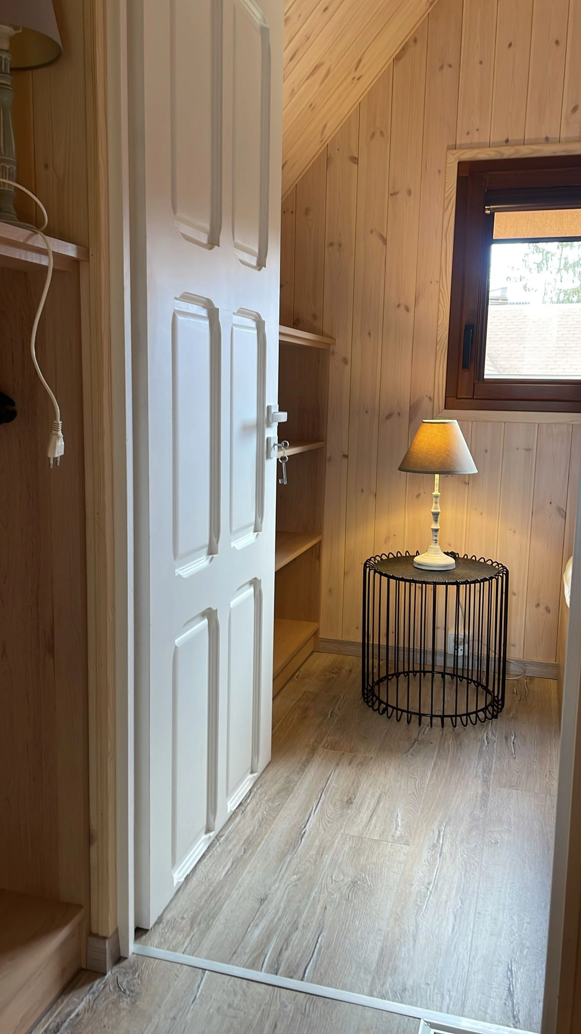 Prywatny taras przy domku małym JantarHome