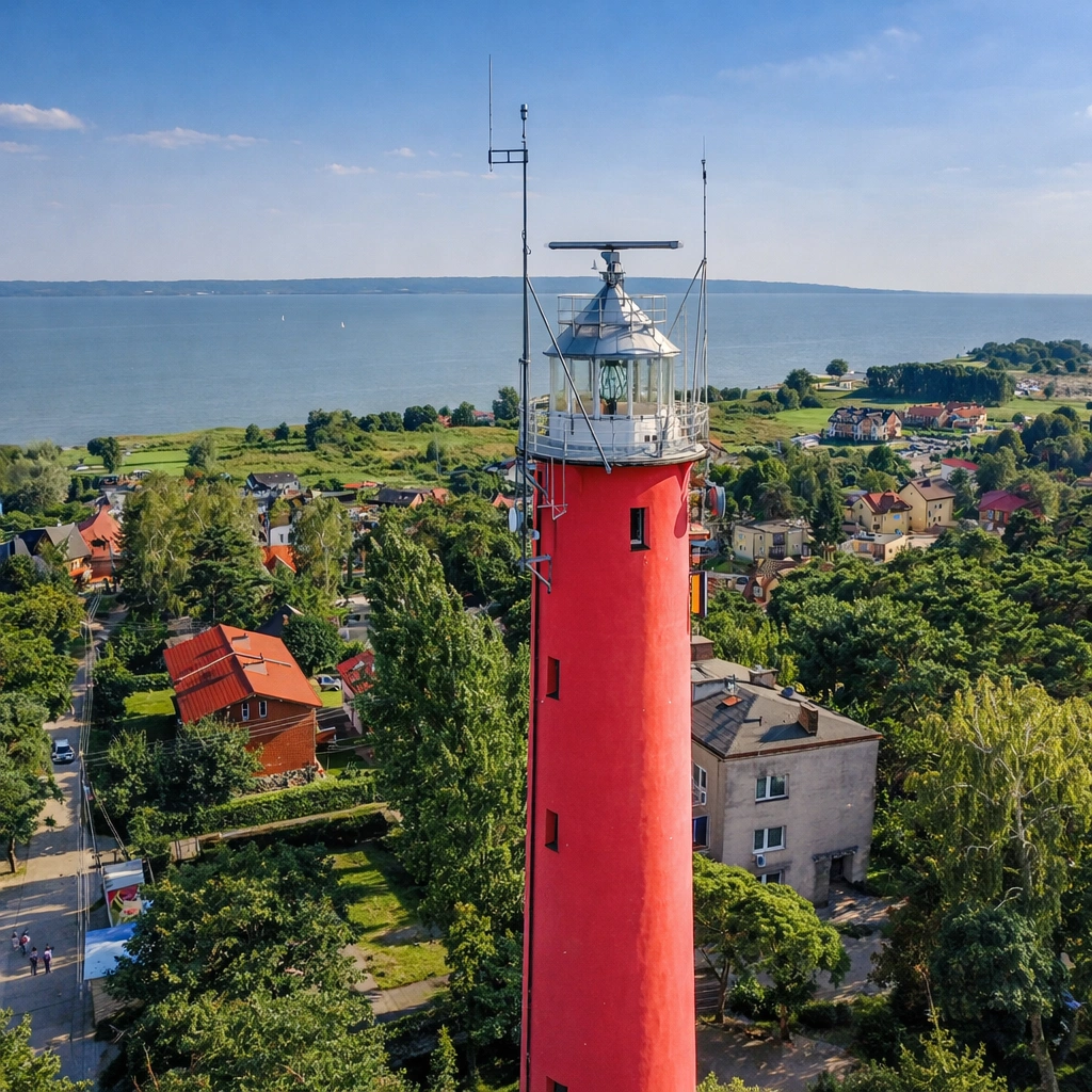 Krynica Morska — promenada nad morzem